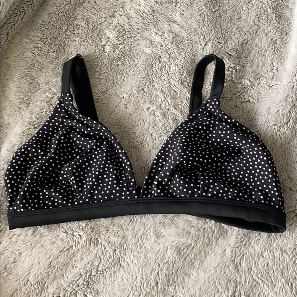 Black and White Bikini Top